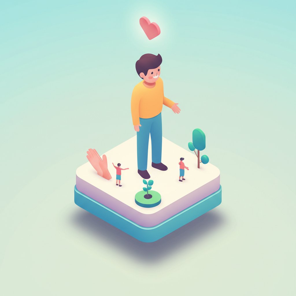 Uplifting quotes app appreciating a good man's character.