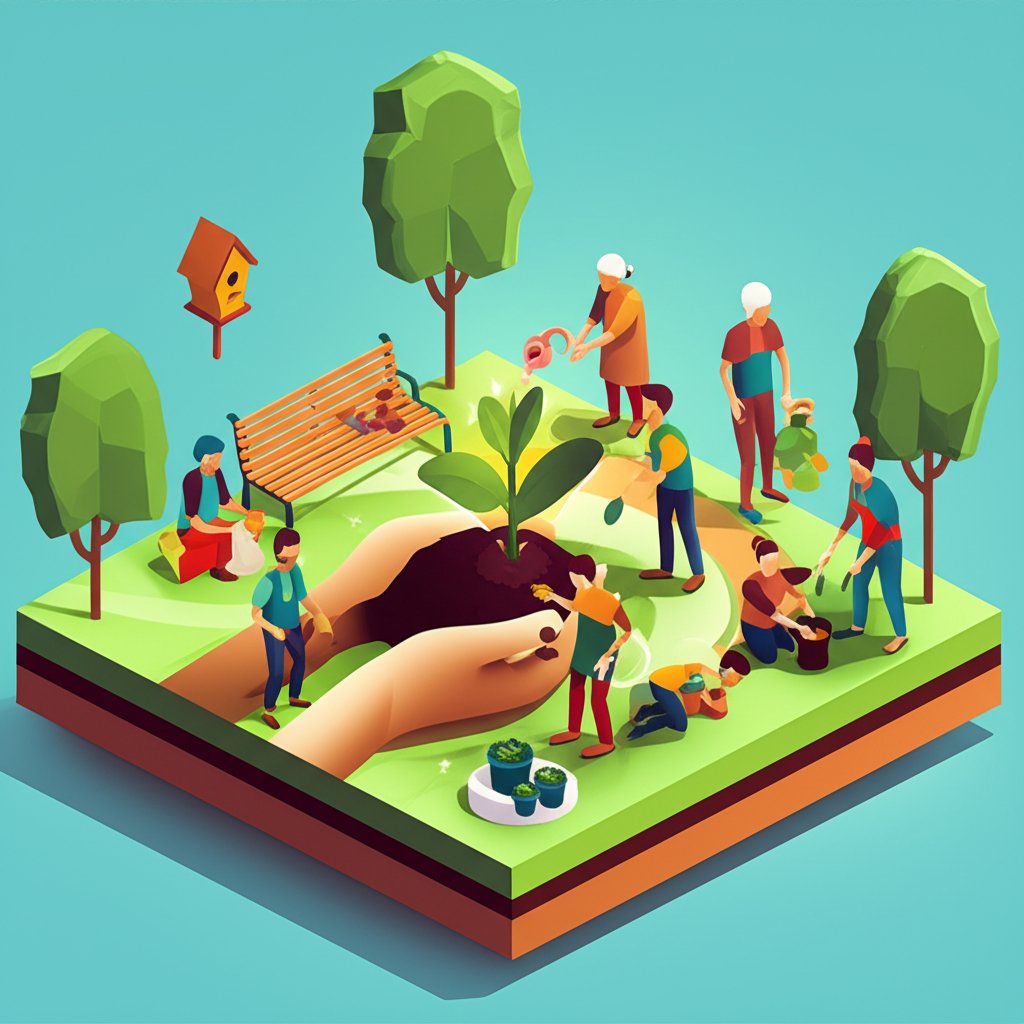 Inspiring community service captions to share impact and inspire.