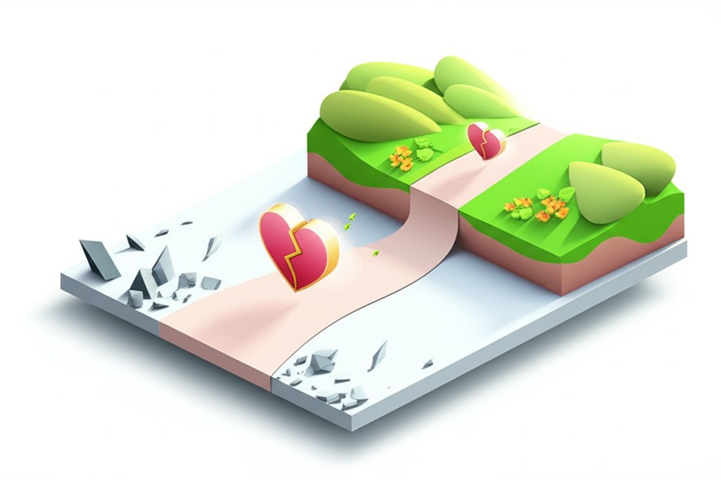 Quotes for healing heartbreak, moving on, and getting over someone.