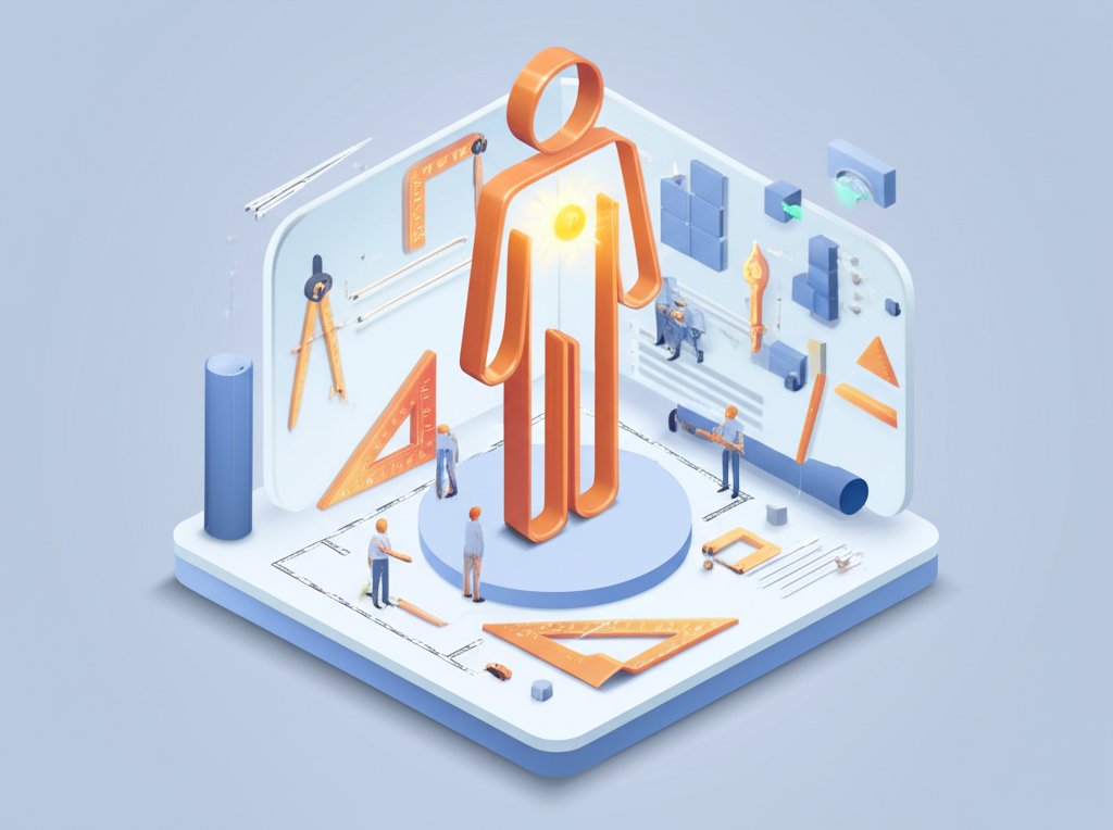 Igniting self-belief: Inner architect building confidence and personal growth.