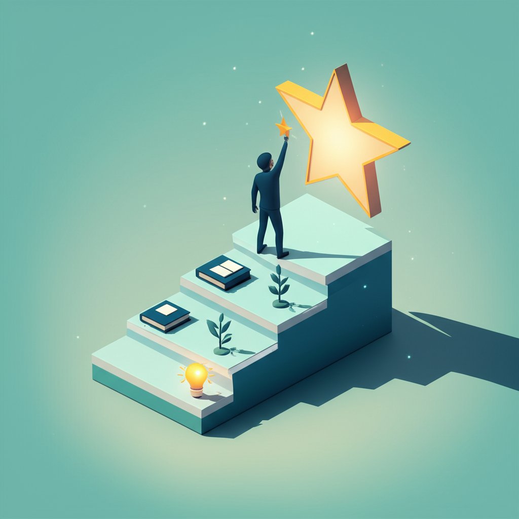 Infographic: Become a truly great person. Personal growth and self-improvement guide.