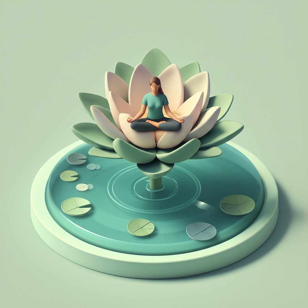 Cultivating inner peace and quiet strength through mindfulness meditation.